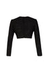 Embroidered Long Sleeve Crew Neck Top